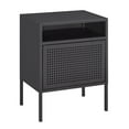 thumbnail image 2 of Home Square 2 Piece Metal Nightstand Set with USB Port in Gray, 2 of 11