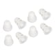 thumbnail image 2 of 8 Uds. Almohadillas para los oídos para audífonos 3 capas de repuesto de silicona suave BTE ITE audífonos de bolsillo tapones para los oídos DomesWhite, 2 of 5
