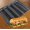 Black, variant on 1Pcs Non-Stick Silicone Baking Mat, 5 Loaf French Baguette Bread Pan & Sandwich Mold, Orange