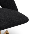 thumbnail image 2 of Pemberly Row Boucle Upholstered Seat and Back Rolling Chair in Black, 2 of 6