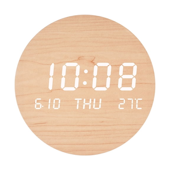 Digital Wall Clock Large Display Material Battery Operated Silent Non Ticking for Living Room Bedroom Classroom