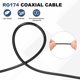 thumbnail image 4 of Cable de extensión de antena Uxcell, 2 piezas de 3.3 pies RP-SMA macho a RP-SMA hembra, conector de montaje en panel de cable coaxial RG174 para extensión de antena de enrutador LAN inalámbrico, 4 of 6