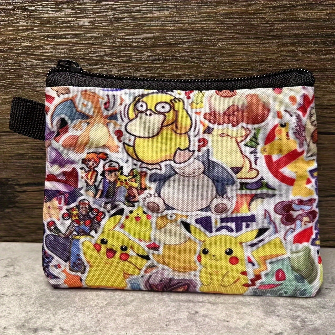 Porte-monnaie Enfant Pikachu Pokémon - Cuir Synthétique Multicolore - 11x9 Cm - Neuf