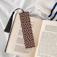 thumbnail image 4 of Kdxio Brown Football On Black Print Metal Tassel Bookmarks,Perfect Gift for Art Lovers and Bookworms Metal Bookmarks for Women, 4 of 8