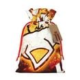 thumbnail image 1 of Yiaed Geometry Dash Print Christmas Small Burlap Bags with Drawstring, Burlap Gift Bags Christmas Linen Treat Sacks Gift Wrapping Bags Xmas Holiday Party-Medium, 1 of 7