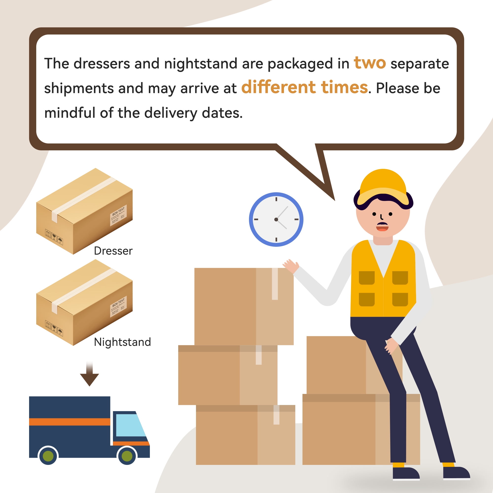 YouTrend 9 Drawer Dresser and Nightstand Sets for Bedroom,3 Piece Bedroom Dresser Set,Fluted Dressers and Nightstands, Modern Bedroom Set, Burlywood
