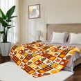 thumbnail image 5 of Fleece Throw Blanket Super Soft Warm Flannel Fall Thanksgiving Maple Leaves Child Blankets for Couch, Sofa Bed, Cozy,Lightweight,Autumn Pumpkin Maple Yellow Leaves,40x50 Inches, 5 of 8