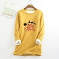 thumbnail image 1 of Hauts Chauds pour Femmes, Mode Décontractée d'Hiver, sous-Couche en Peluche Chaude, Pull Imprimé de Noël, Manches Longues, Col Rond, Tenues de Vacances à la Plage pour Femmes en Liquidation, 1 of 5