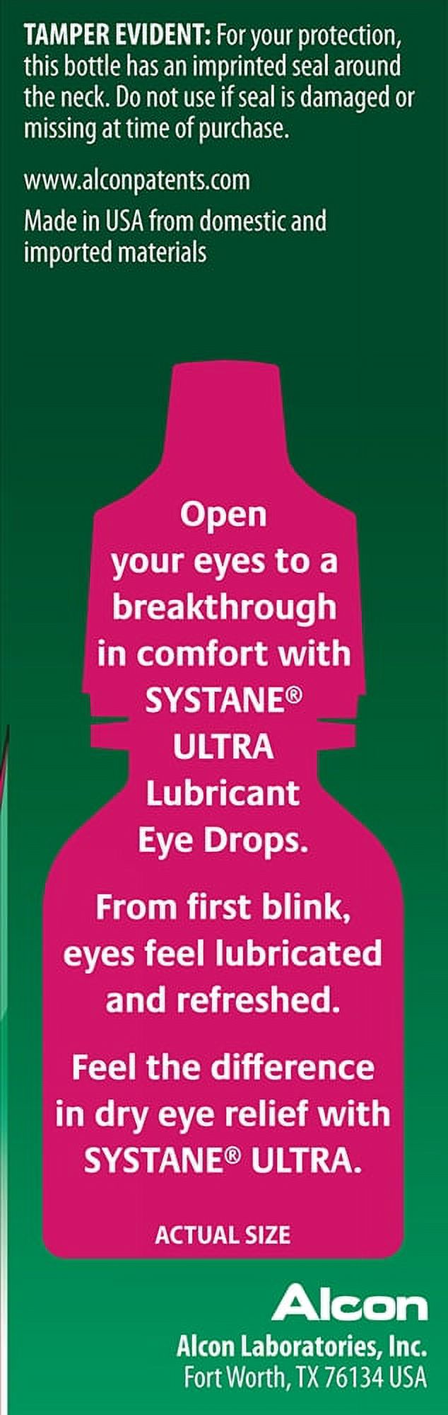 Systane Ultra Dry Eye Care Symptom Relief Eye Drops, 10 ml - image 2 of 9