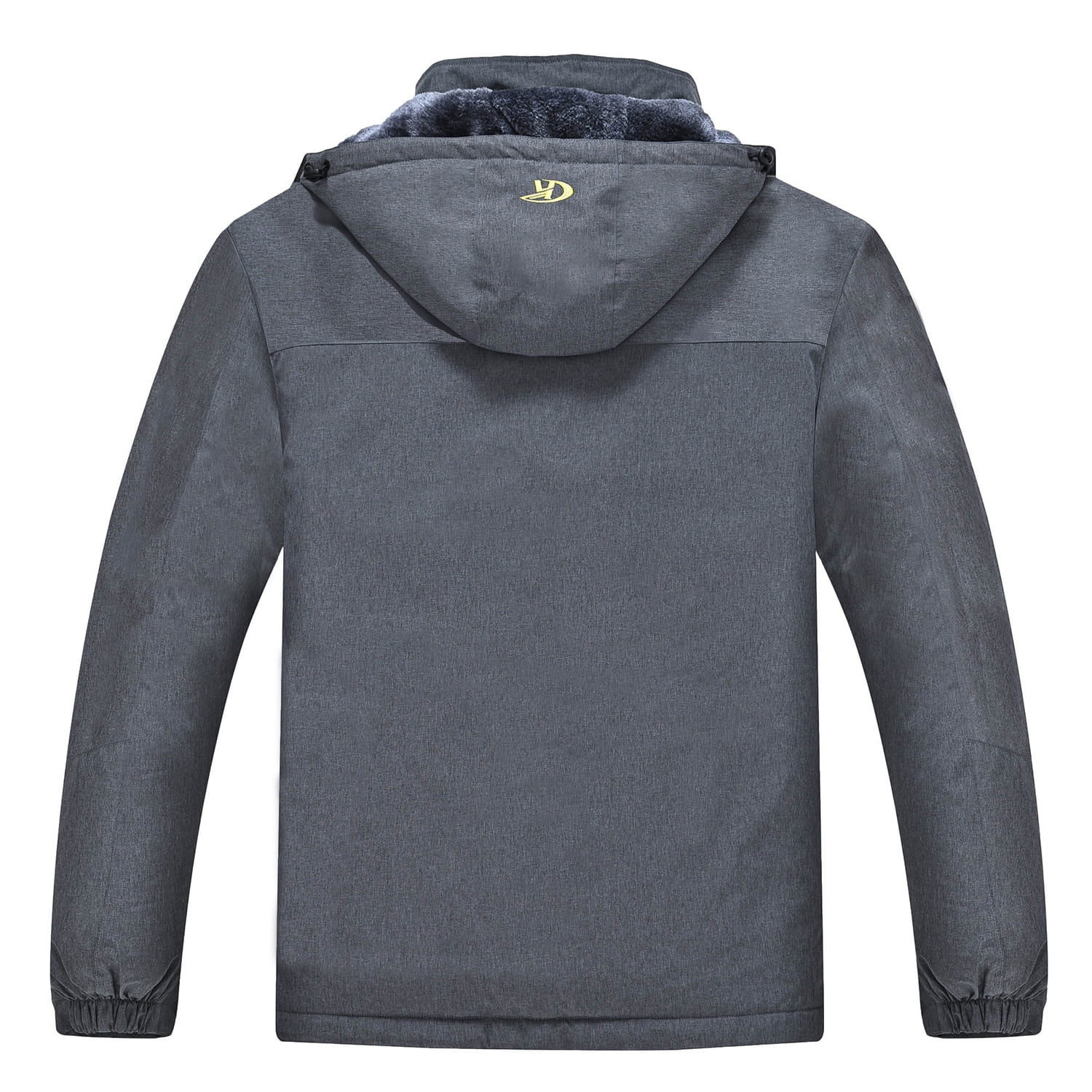 Tyhengta Men's Waterproof Ski Jacket Warm Winter Snow Coat Mountain Windbreaker Hooded Raincoat Cation Darkgray L