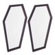 thumbnail image 4 of Mirror Peel And Stick Acrylic Mirror Wall Decal Halloween Decoration 30.00X16.50X0.70CM Wooden Material 2Pcs, 4 of 5
