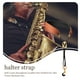 thumbnail image 4 of Naiovety Correa de saxofón PU exquisito accesorio de práctica auxiliar profesional dulce regalo cordón trasero resistente al desgaste cuerda de saxo Accesorios para instrumentos musicales Marrón Naiovety OD025668-01, 4 of 6