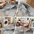 thumbnail image 6 of Grey Ombre Marble Area Rugs 2.7x5 for Living Room, Gray Marble Crack Abstract Modern Non Slip Washable Rug Runner, Low Pile Indoor Floor Carpet Mat Bathroom Rugs for Bedroom, Kids Room, 6 of 9
