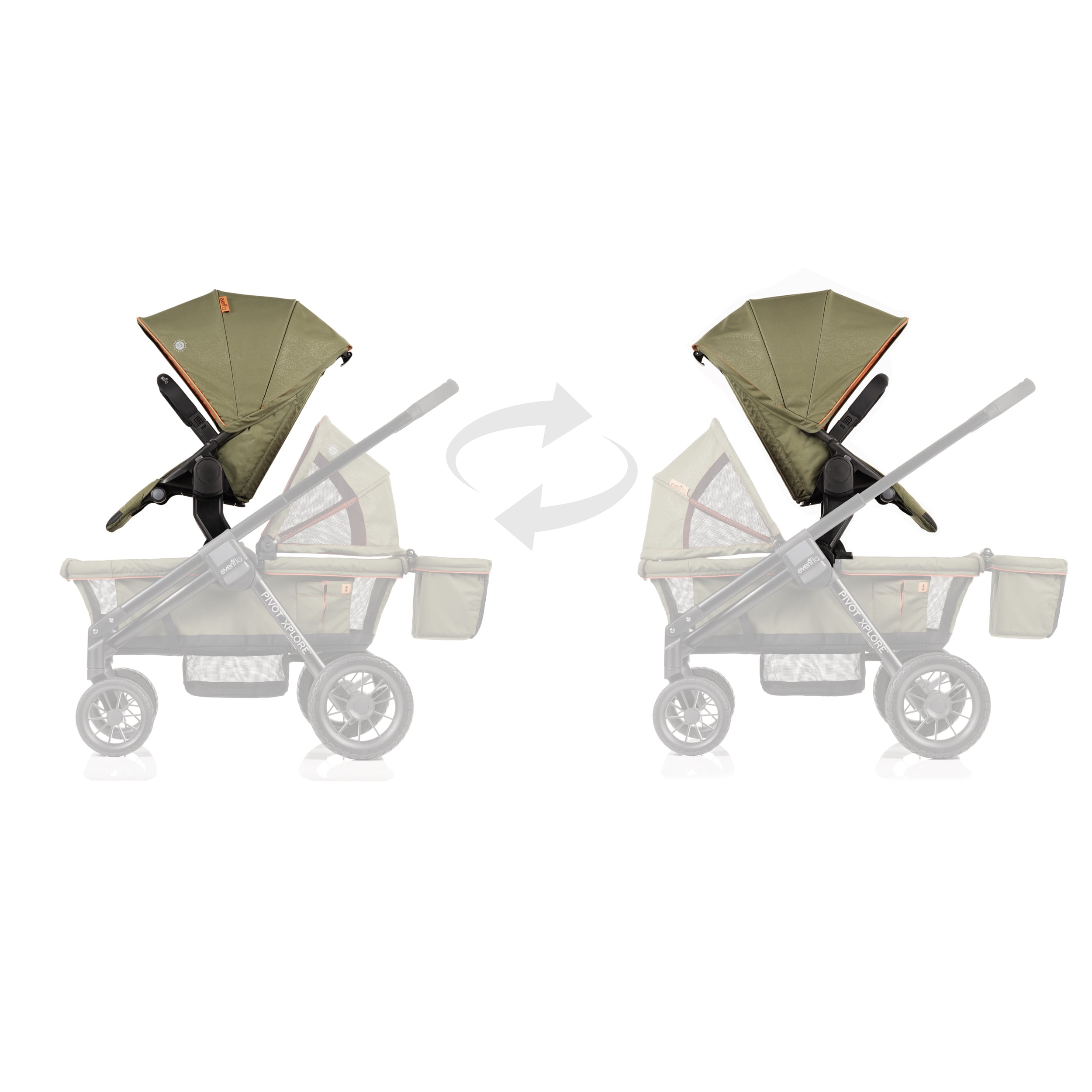Pivot Xplore Stroller Wagon Second Seat (Ranger Green)
