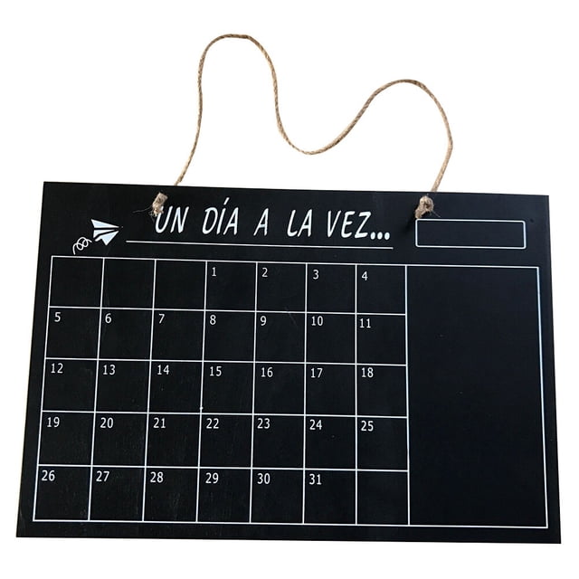 Wooden Single-Sided Chalkboards Hanging Wall Message Blackboard Monthly Plan Board