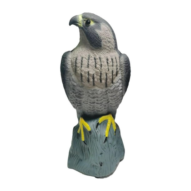 Estatua de señuelo de águila, espantapájaros, figura de control de águila, protector de jardín para exteriores Ojos negros