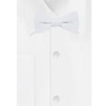 thumbnail image 2 of Jacob Alexander Boy's Kids Pretied Banded Adjustable Solid Color Bowtie - White, 2 of 4