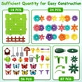 thumbnail image 2 of 191/274 PCS Flower Garden Building Set for Girls Toys, STEM Toy and Preschool Garden Play Set for Toddlers, Upgrade DIY Garden Flower Building Blocks, Gifts for 3 4 5 6 7 Year Old Girl, 2 of 7