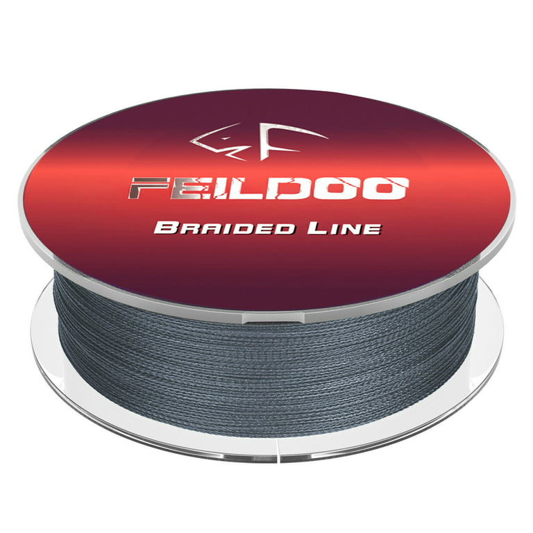 Feildoo Braided Fishing Line,20LB,25LB,30LB,327yds,547yds,1097yds,Grey