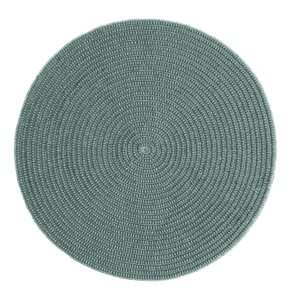 Northeast Home Goods Round Beaded Placemat Centerpiece, 15Inch (Blue