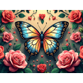 thumbnail image 4 of Floral Backdrop Banner with Roses Sunflowers and Leaves for Wedding Decoration Photography Party Background Romantic Event Decor Floral Arrangement, 4 of 4