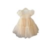 thumbnail image 2 of Vestido de princesa para niñas, vestido de verano de alta gama, vestido para niñas pequeñas con mangas abullonadas, falda de malla con lentejuelas, 6Y40, 2 of 6