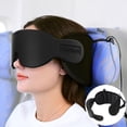 thumbnail image 1 of Almohada de viaje SARISUN para aviones con máscara de ojos negra, 1 of 6