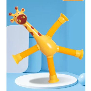 Nuevos Juguetes Retráctiles De Jirafa De Rompecabezas Para Aliviar El Estrés , Ventosas De Dibujos Animados Con Varias Formas De Iluminación Regalos De Juguete Para Niños Autistas