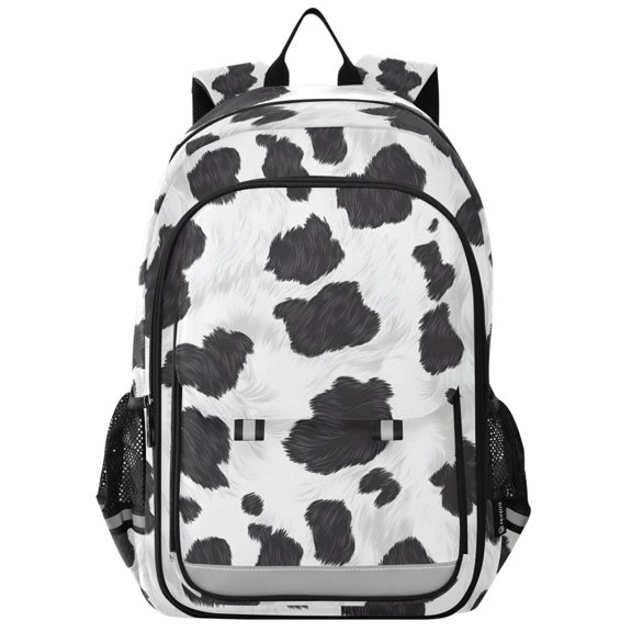 ALAZA Cow Print Laptop Backpack Purse Travel Bag Casual School Bookbag Rucksack for Women Men
