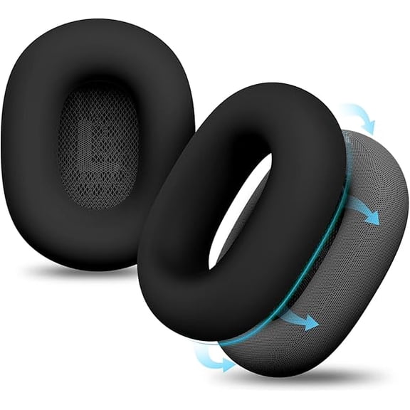 Eryueer Case Compatible compatible with AirPods Max Earpads, Earcup Cover Protector, Silicone Earphone Protective Earpad Cover Accessories compatible with AirPod Max Headphones Ear Pads, Black