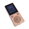 thumbnail image 1 of Reproductor de música MP4 con pantalla portátil compatible con tarjeta TF de 32 GB con auriculares, tiempo de espera prolongado, oro rosa, 1 of 12