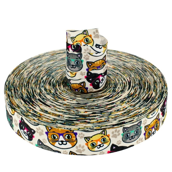 Country Brook Design® 7/8 inch Whisker Wise Grosgrain Ribbon, 5 Yards