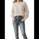 thumbnail image 3 of Suéter A Rayas para Mujer, Jersey de Larga con Cuello Redondo para Otoño, Tops de Punto, Ropa Informal de Gran Tamaño Y2K. Albaricoque Sólido S, 3 of 9
