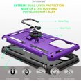 thumbnail image 3 of for Samsung A53 5G Case, Galaxy A53 5G Case with HD Screen Protector, [Military-Grade] Magnetic Ring Holder Kickstand Shockproof Protective Phone Case for Samsung Galaxy A53 5G, Purple, 3 of 7