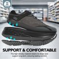 thumbnail image 5 of R CORD Work Shoes for Women Lightweight Waterproof Non Slip Work Shoes Women Hospital Convenience Store Staff Comfort Support All Day Zapatos Antideslizantes para Mujer BlackNet 6, 5 of 6