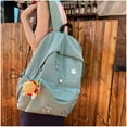 thumbnail image 4 of SQDWYGUO Cute Y2K Aesthetic Backpack Stars Pattern Preppy Backpack Laptop Backpack Back to College Supplies,Sage Green, 4 of 7