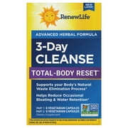 Renew Life -Day Cleanse Total Body Reset -Part Detox Cleanse Supplement