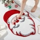 thumbnail image 1 of 1 alfombra irregular con forma de Papá Noel para interiores, antideslizante, lavable a máquina, que no suelta pelusa, para dormitorio, sala de estar, oficina, habitación infantil, decoración del, 1 of 9