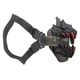thumbnail image 3 of Máscara de media cara Máscara protectora transpirable Accesorios de cosplay de Halloween (gris negro), 3 of 6
