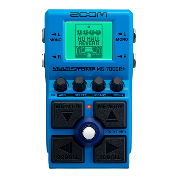 Pedal de efectos de guitarra MultiStomp Zoom MS-70CDR+ con más de 140 efectos