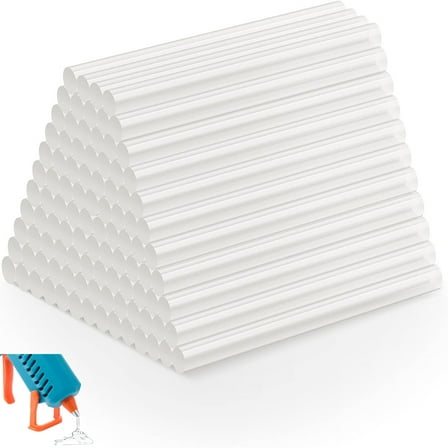 Hot Glue Sticks, 0.28” Diameter x 6” Long, Clear Hot Melt Glue Gun Sticks, 100 Pack