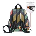 thumbnail image 5 of FORMRS School Backpack with Front Zippered Pocket 12" Student Travel Daypack, Green Geometric, 5 of 6