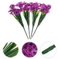 thumbnail image 4 of 1 juego de 4 flores violetas artificiales para decoración de arreglos florales., 4 of 7