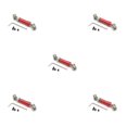 thumbnail image 3 of QualitChoice Rear Drive Shaft 1:12 Crawler Parts Replacement for Wltoys 12423 12428 12429 Red 5Set, 3 of 6