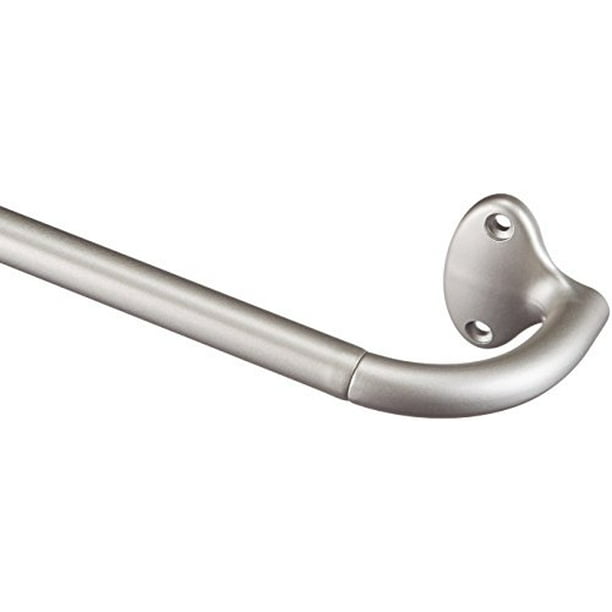 Basics Room Darkening Curtain Rod 48" to 88", Nickel 244244411A60