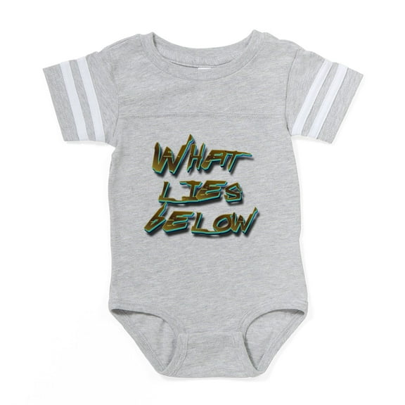 CafePress - What Lies Below - Cute Infant Baby Football Bodysuit