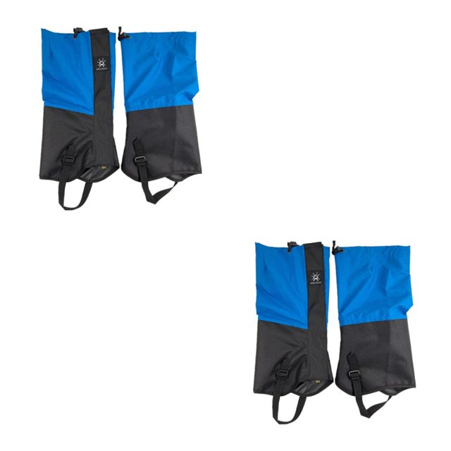 maskred Legging de Randonnée Neige Chaussures Bottes Couverture d'Escalade Extérieure Imperméable Adulte Bleu 2Set