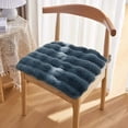 thumbnail image 5 of SPOORYYO Thickened Soft Seat Cushion for Chair - 15.75x15.75in Plush Pad, Comfortable & Warm for Students, Office - Non-Slip Stool Cushion, Suitable for All Seasons - Blue, Brown, Pink, 5 of 8