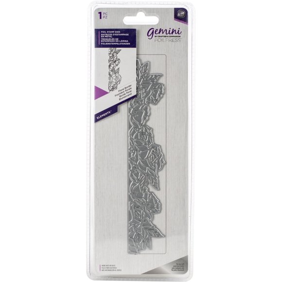 Gemini Foilpress Stamp Die Elements-Floral Border