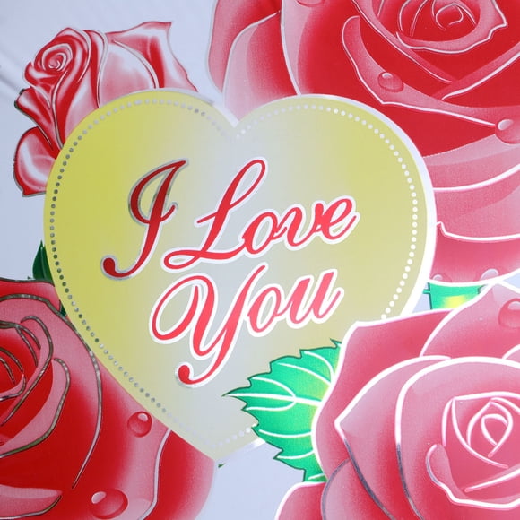 FUEENIRVA 6Pcs Wedding Party Supplies Rose Flower Balloons Aluminum Foil Reusable Decorations Assorted Color